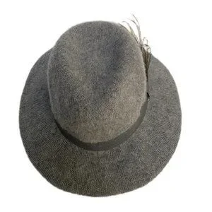 ZARA Banded Wool Hat Zara | Accessories | Zara Home Wide Brim Banded Gray Heather  main image 2
